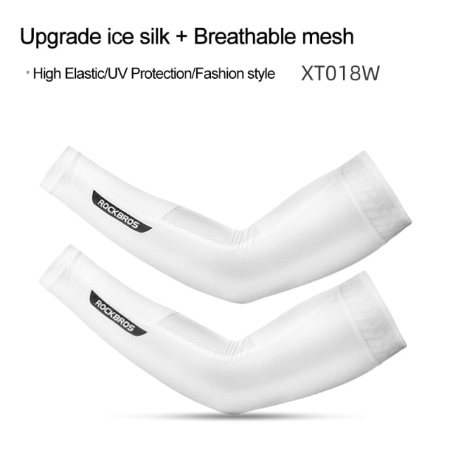 One Pair Ice Fabric Breathable UV Protection Running