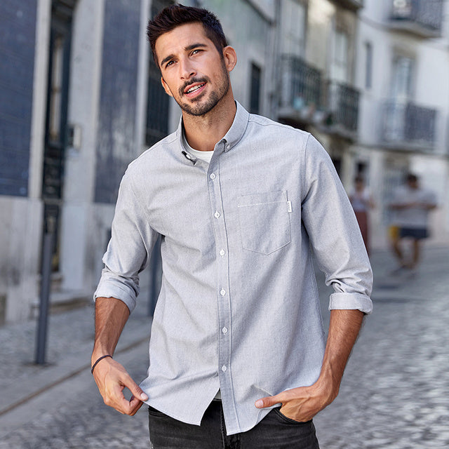 Cotton Autumn  Shirts Oxford Fashion