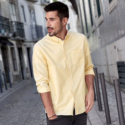 Cotton Autumn  Shirts Oxford Fashion