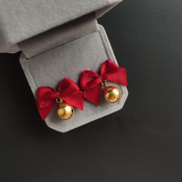 Fashion Crystal Bow Knot Stud Earring