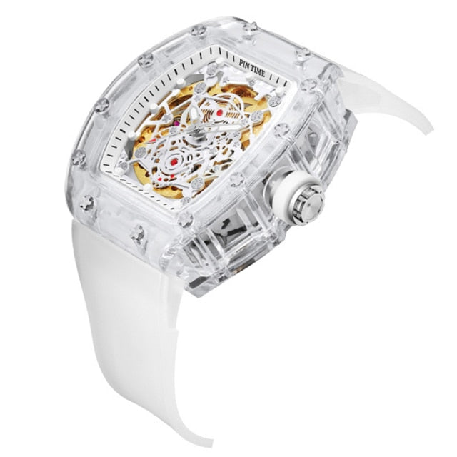 White Automatic Mechanical Watch