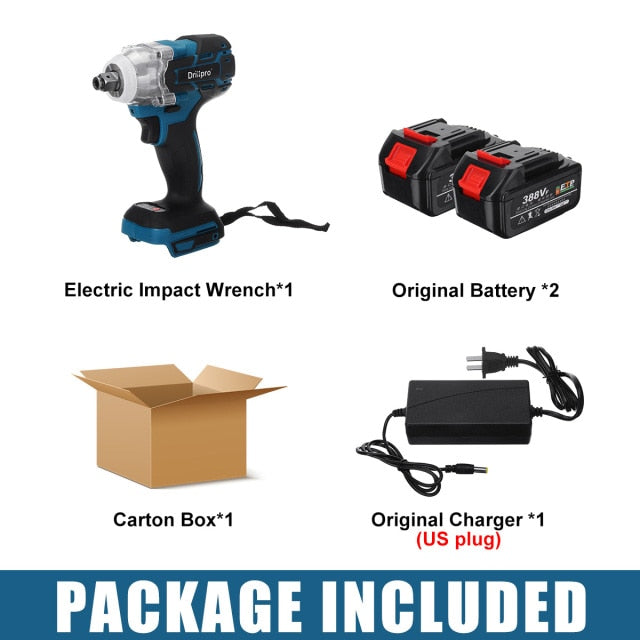 Brushless Cordless Electric Impact Wrench