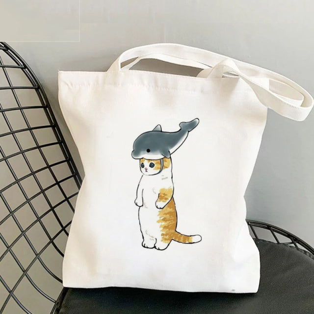 Cat Shark Shopping Bag Bolsa Compra