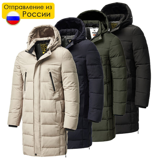 Plus Long Warm Thick Hood Parkas Jacket Coat