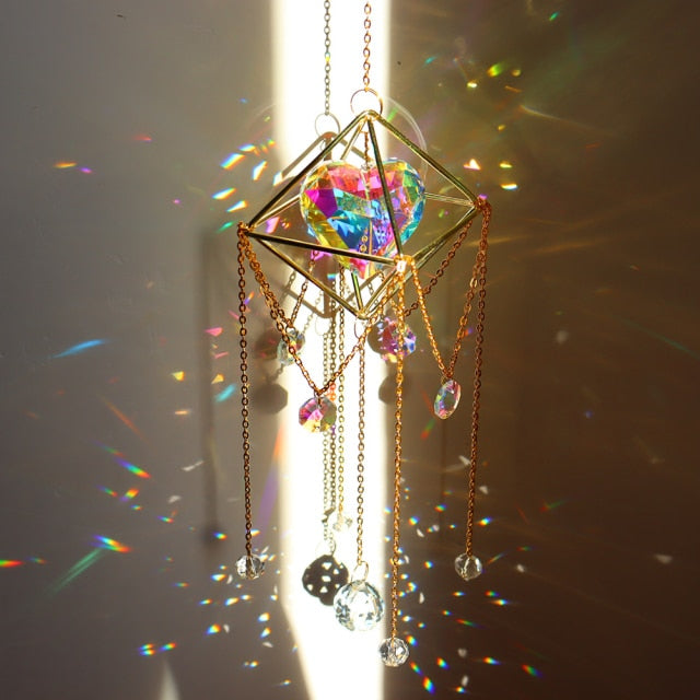 Crystal Pendant Light Catcher Rainbow