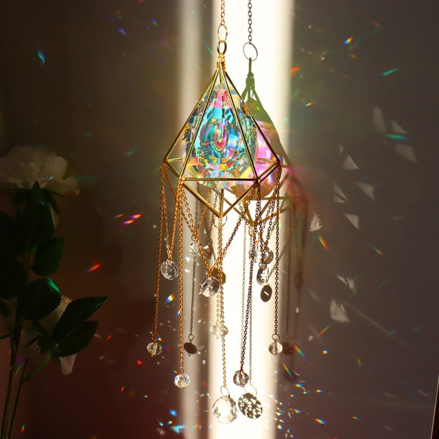 Crystal Pendant Light Catcher Rainbow