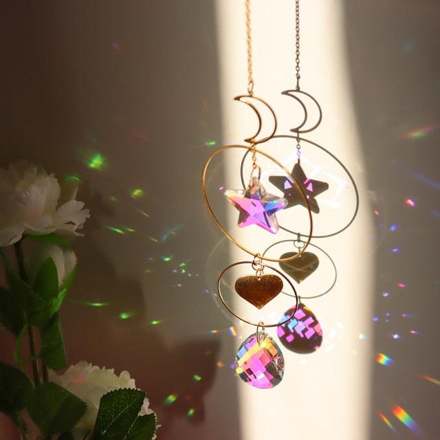 Crystal Pendant Light Catcher Rainbow