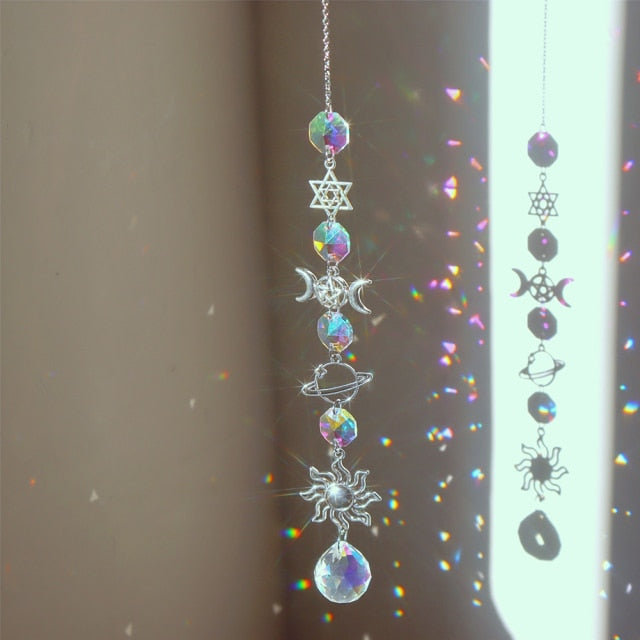 Crystal Pendant Light Catcher Rainbow