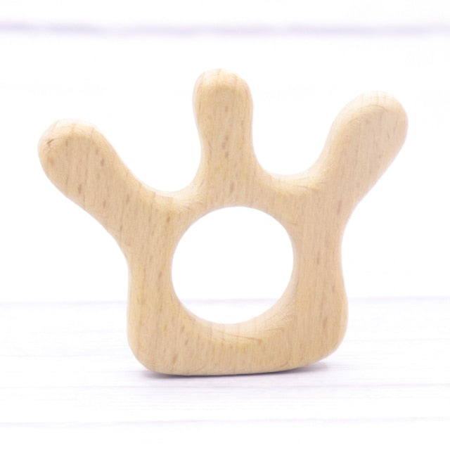 Baby Animal Natural Beech Teething Wooden