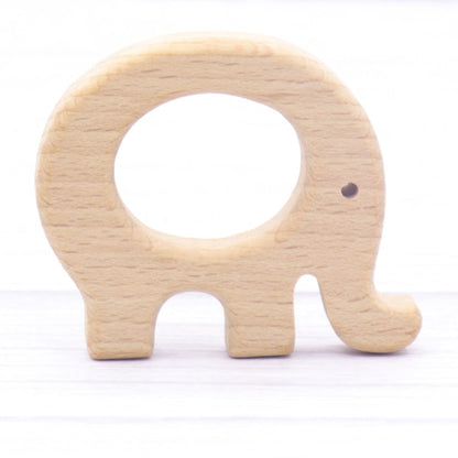 Baby Animal Natural Beech Teething Wooden