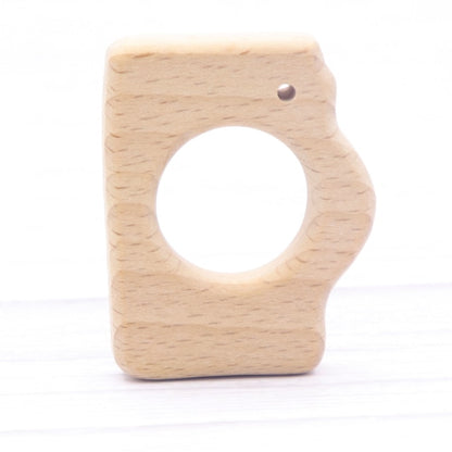 Baby Animal Natural Beech Teething Wooden