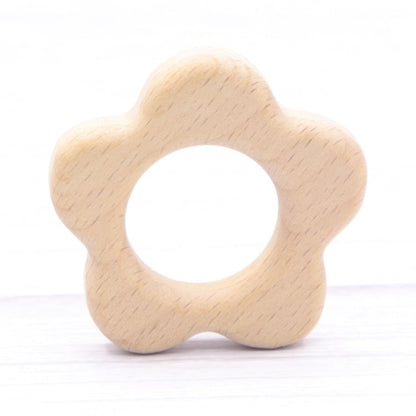 Baby Animal Natural Beech Teething Wooden