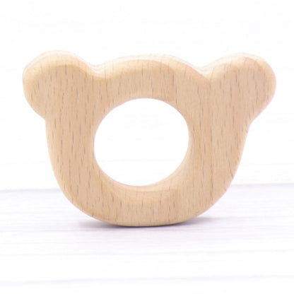 Baby Animal Natural Beech Teething Wooden