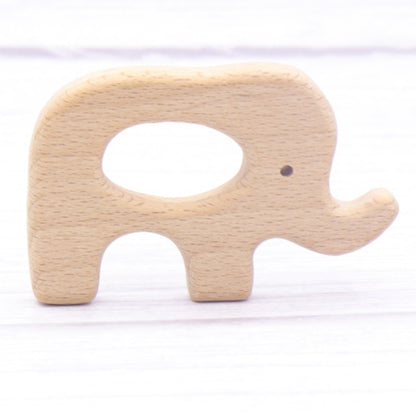 Baby Animal Natural Beech Teething Wooden