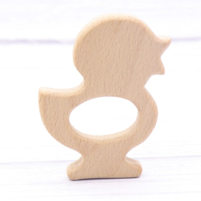 Baby Animal Natural Beech Teething Wooden