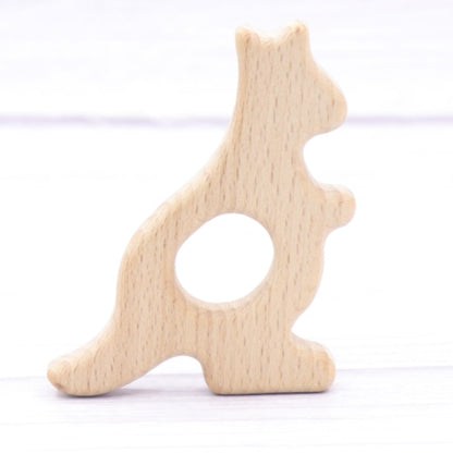 Baby Animal Natural Beech Teething Wooden