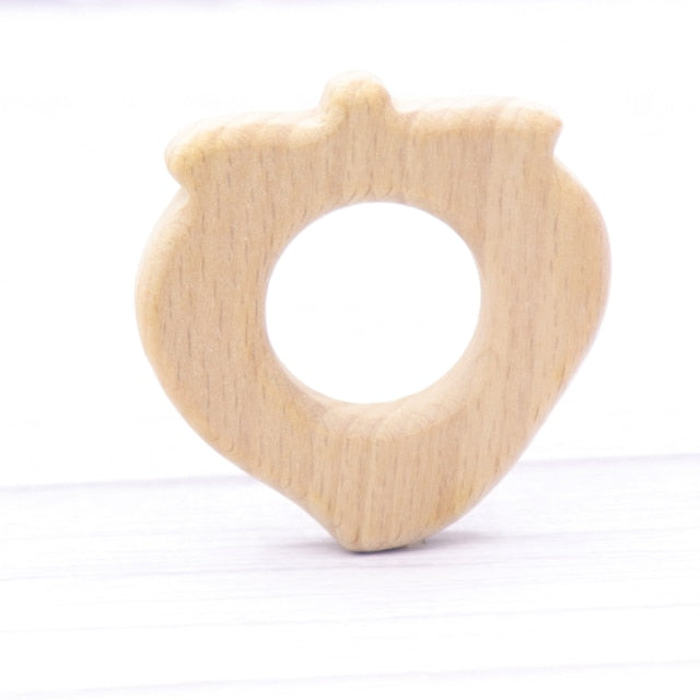 Baby Animal Natural Beech Teething Wooden