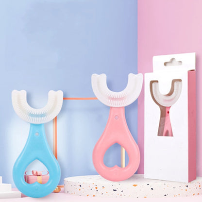 Cute U-shaped Baby Silicone Toothbrush