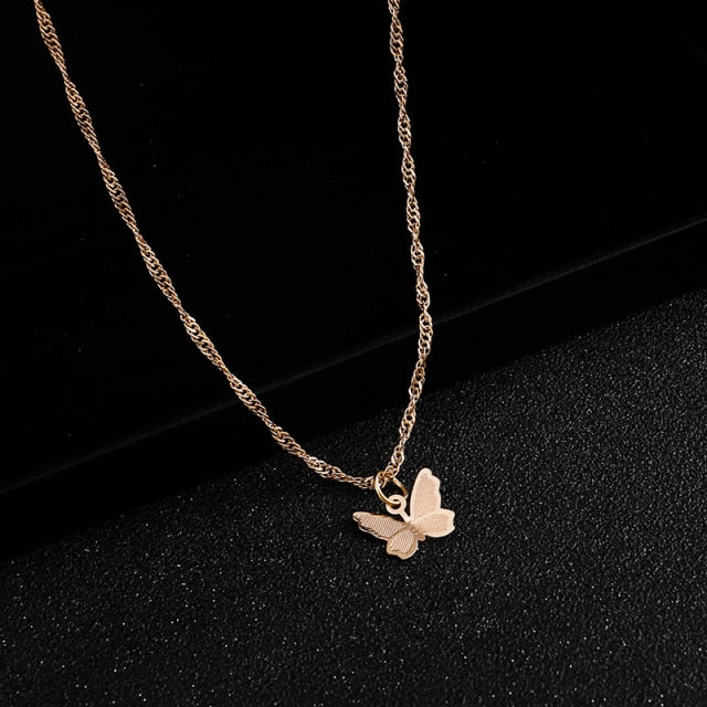 Shiny Butterfly Necklace