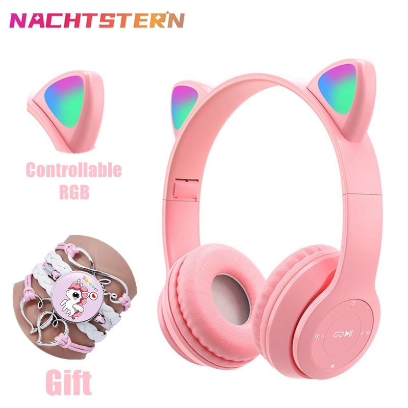 Pink Girl Wireless Headphones