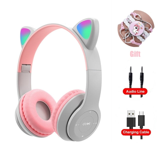 Pink Girl Wireless Headphones