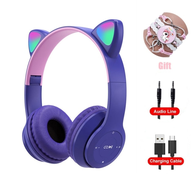 Pink Girl Wireless Headphones