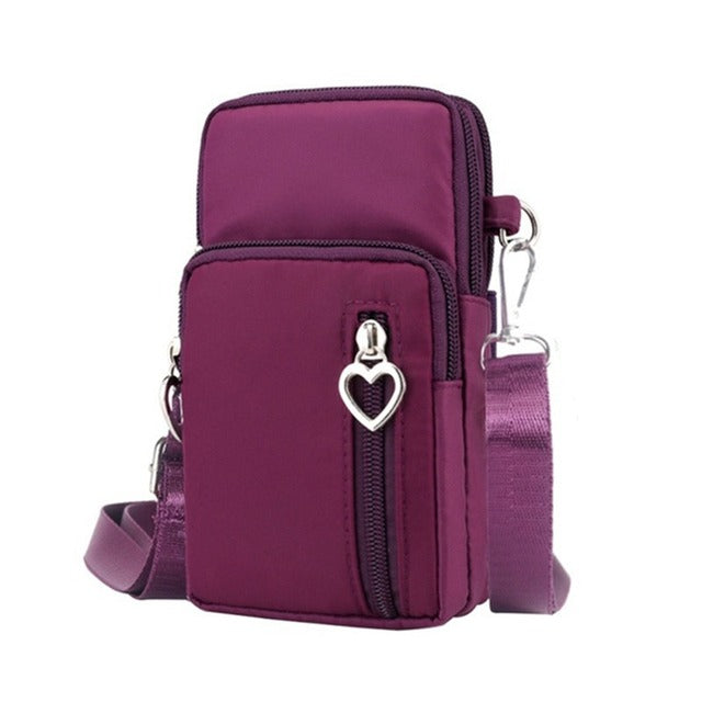 Diagonal Multi-Function Mobile Phone Bag