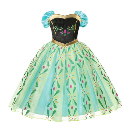 Anna Elsa Princess Dress