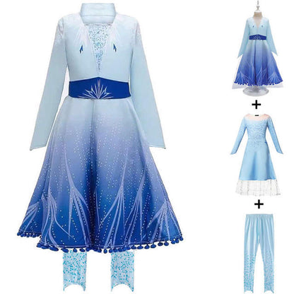 Anna Elsa Princess Dress