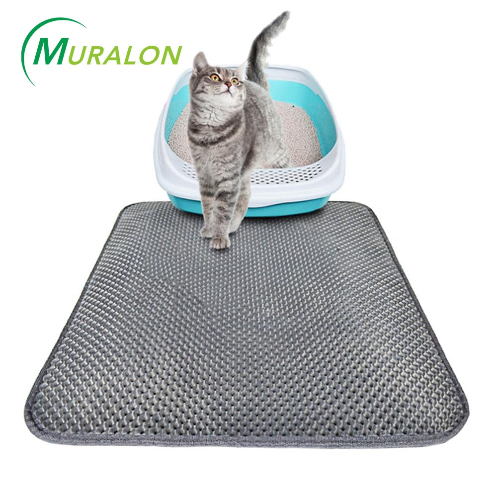 Pet Cat Litter Mat Waterproof Double Layer