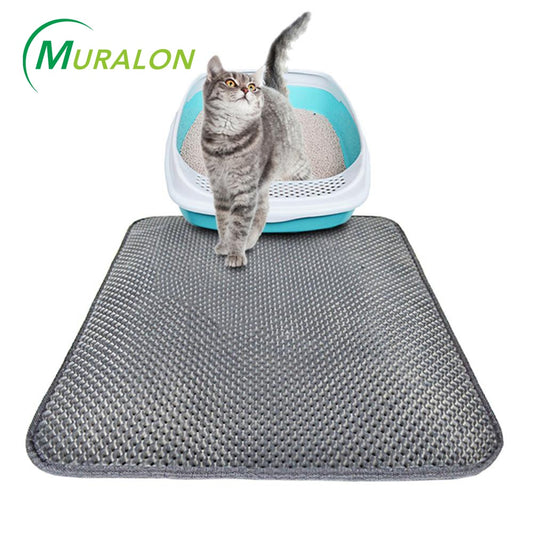 Pet Cat Litter Mat Waterproof Double Layer