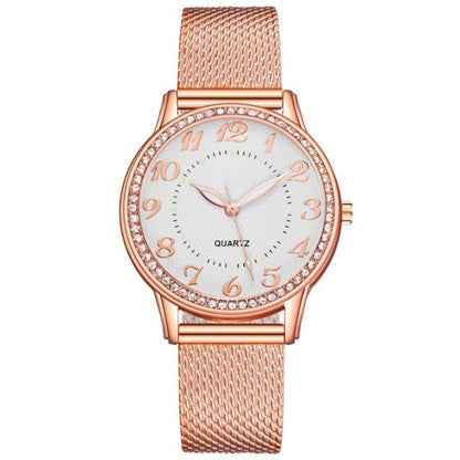 Watch Silver Heart Dial Silicone