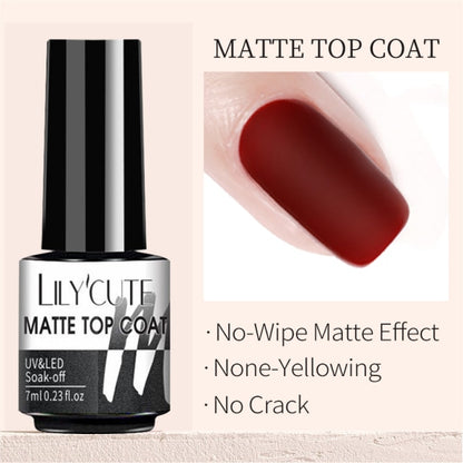 Nail Gel Polish Color Semi Permanent Matte