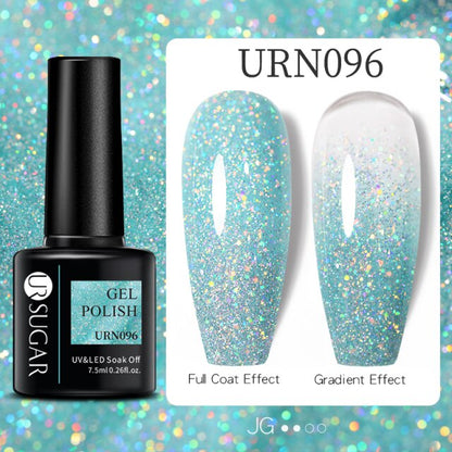 Reflective Glitter UV Gel Nail Polish Rose