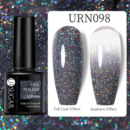 Reflective Glitter UV Gel Nail Polish Rose