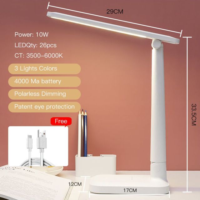 Led Desk Lamp  Color Stepless Dimmable