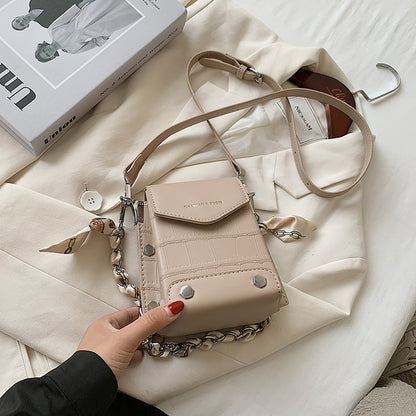 Rivets PU Leather Cross body Bag