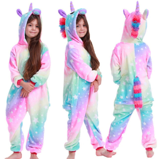 Children Kids Unicorn Panda Pajamas