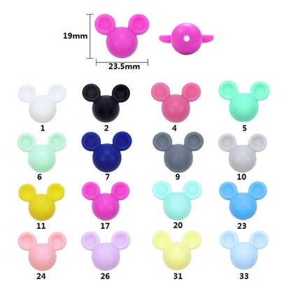 Mickey Silicone Beads Food Grade Baby