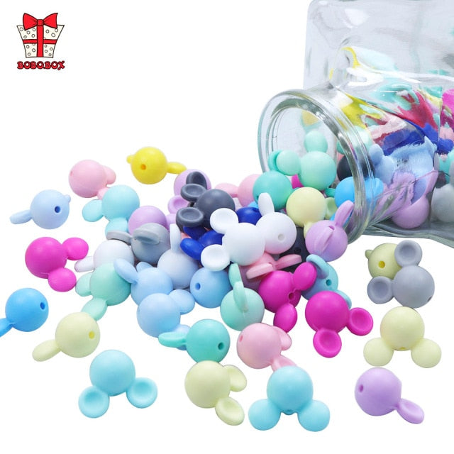 Mickey Silicone Beads Food Grade Baby