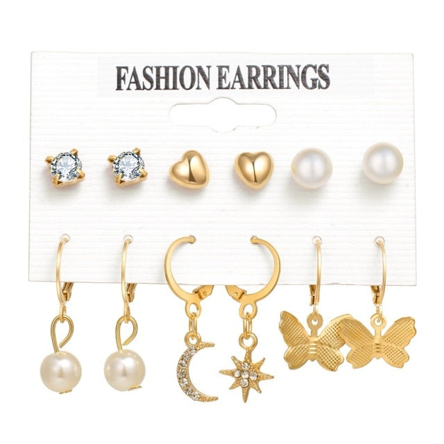 Earrings Set Pearl