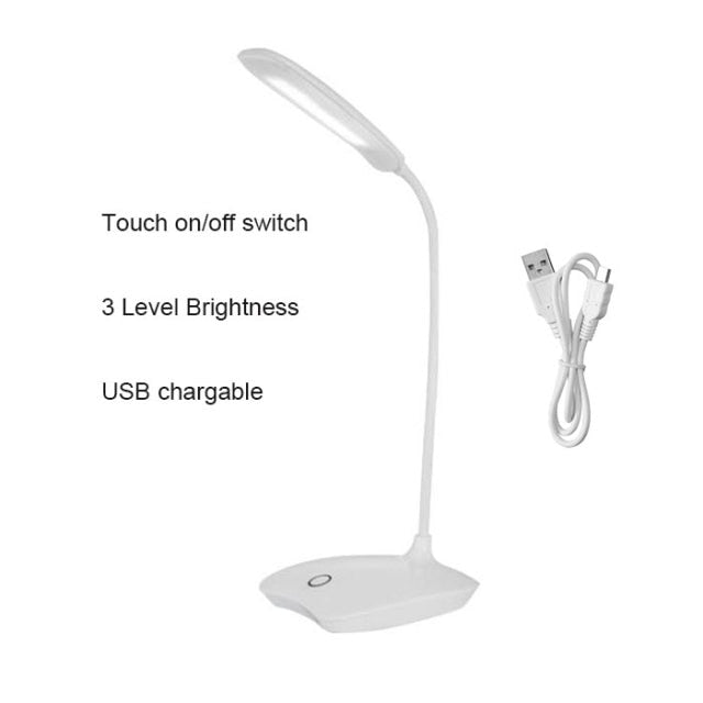 LED Desk Lamp Foldable Dimmable Touch Table Lamp