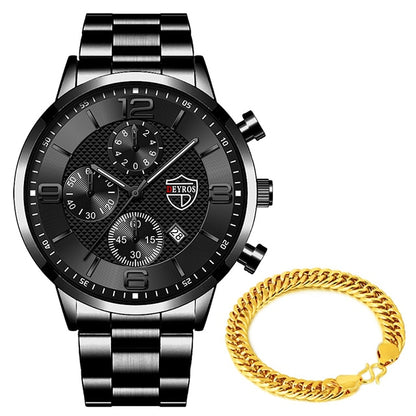 Luxury Business Watch Stainless Steel