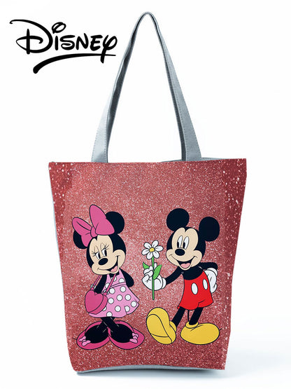 Disney Mickey Minnie Printed Handbag