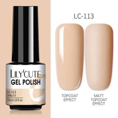 Nail Gel Polish Color Semi Permanent Matte