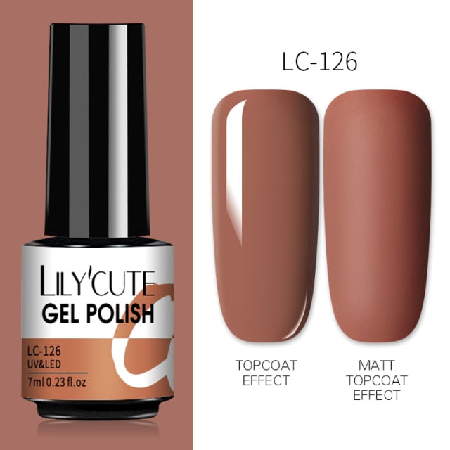 Nail Gel Polish Color Semi Permanent Matte