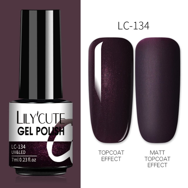 Nail Gel Polish Color Semi Permanent Matte