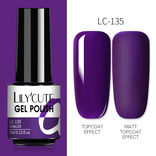 Nail Gel Polish Color Semi Permanent Matte