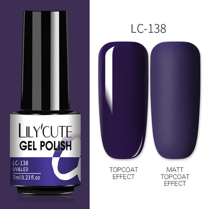 Nail Gel Polish Color Semi Permanent Matte