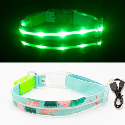 Waterproof LED Dog Collar Christmas USB Charging Collar